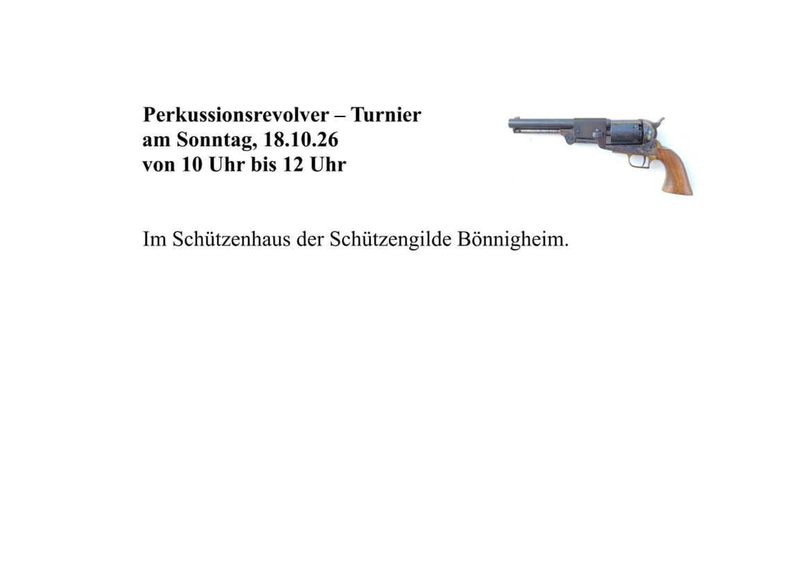 Perkussionsrevolver Turnier