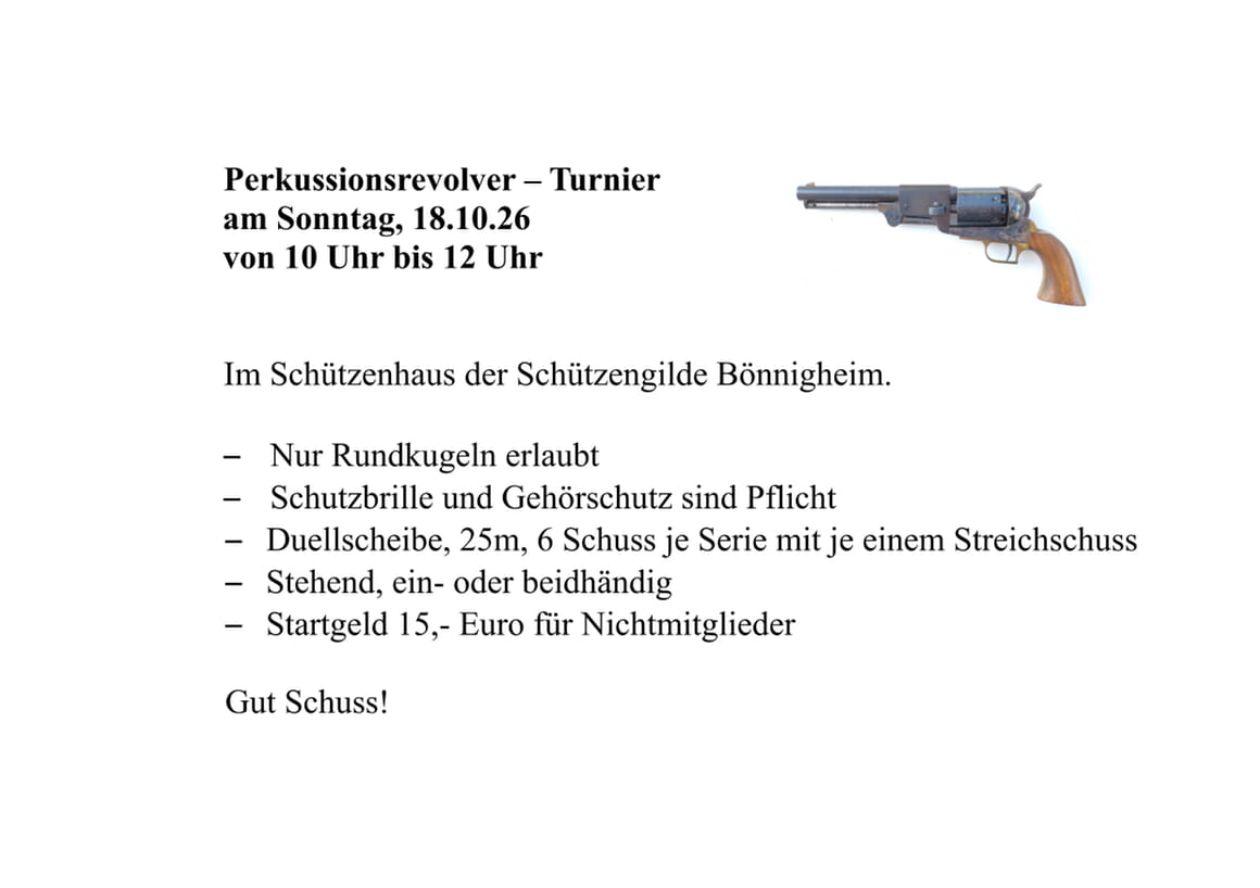 Perkussionsrevolverturnier