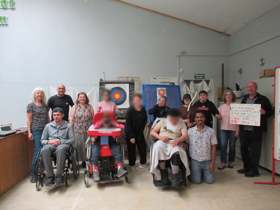 Bogenschießen mit Kaywaldschülern